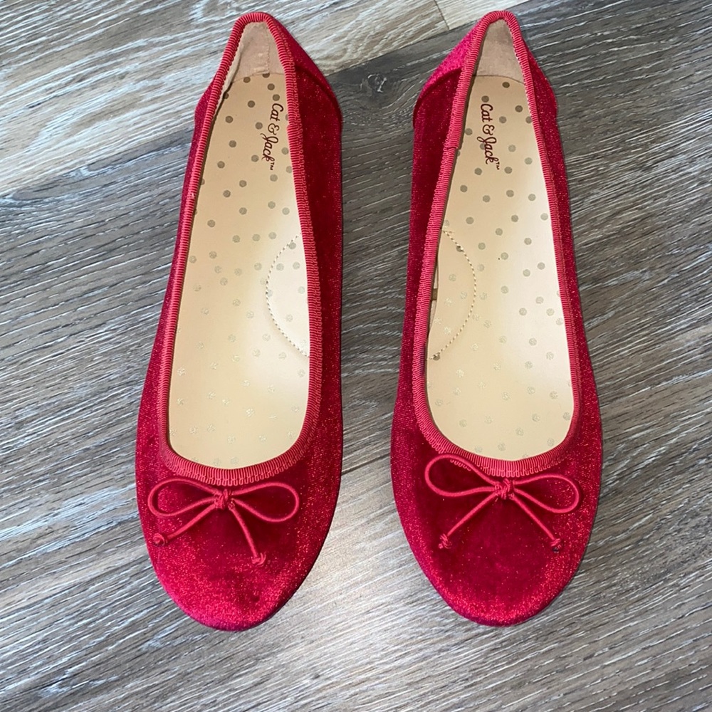 Cat & Jack Velvet Ballet Flats